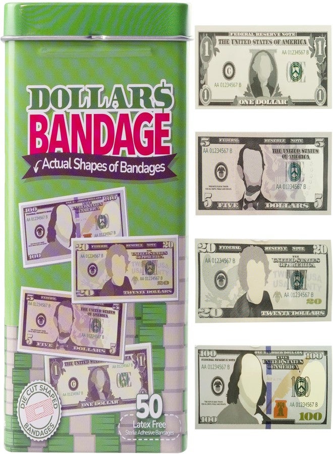 BioSwiss Bandages, Money Shaped Self Adhesive Bandage Set, Latex Free, Sterile Wound Care, 50 Count - Image 1